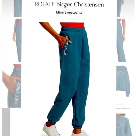 Rotate Sunday Birger Christensen XS Mimi Sweatpants Jogger 100% Organic Cotton - Picture 2 of 16